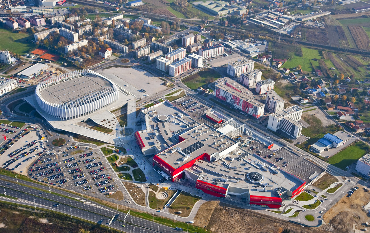 Arena Centar Lanište, UPI-2M, arhitektura, architecture, shopping mall, trgovački centar, urbanizam, urban planning