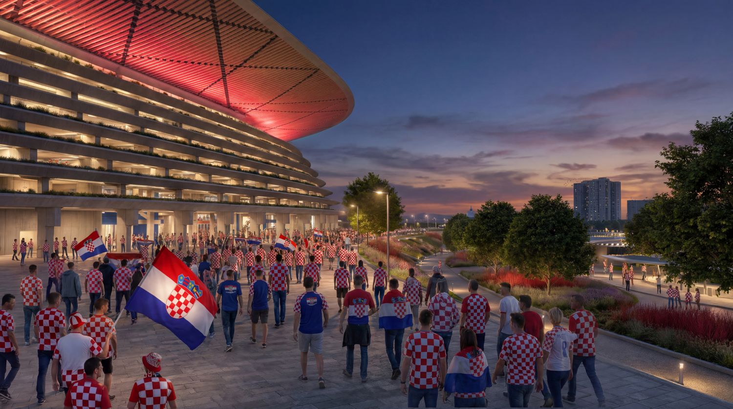 maksimir stadion maksimir, ZHA, UPI-2m, architecture