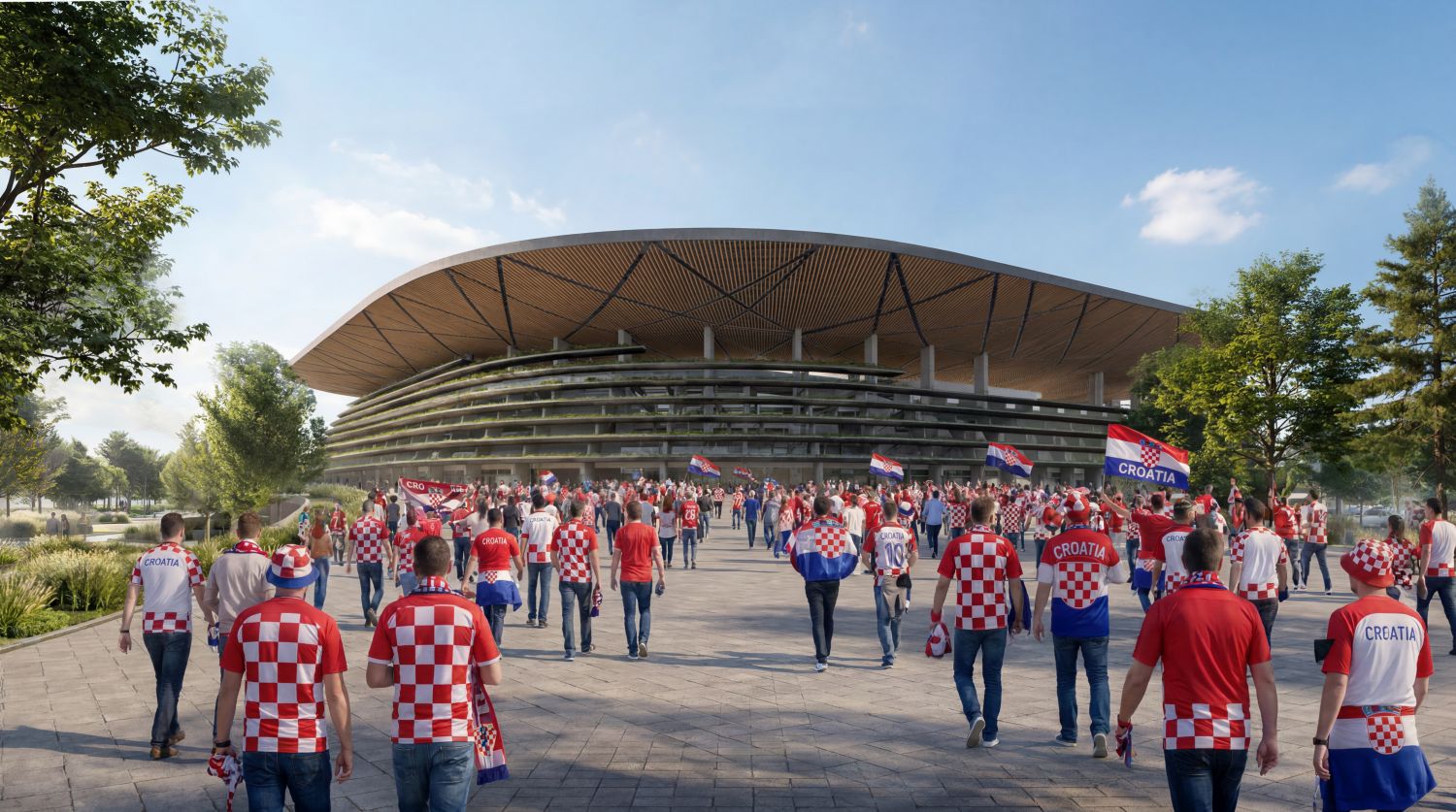maksimir stadion maksimir, ZHA, UPI-2m, architecture