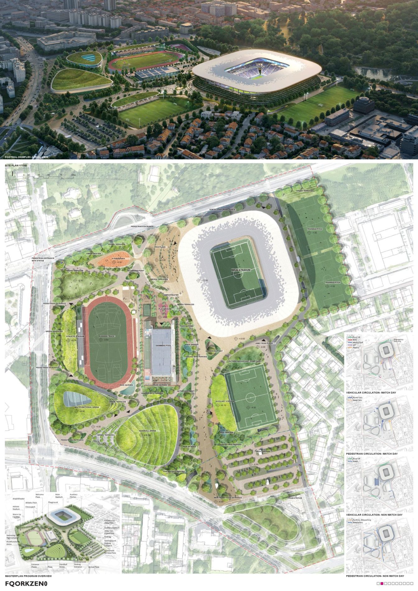 maksimir stadion maksimir, ZHA, UPI-2m, architecture