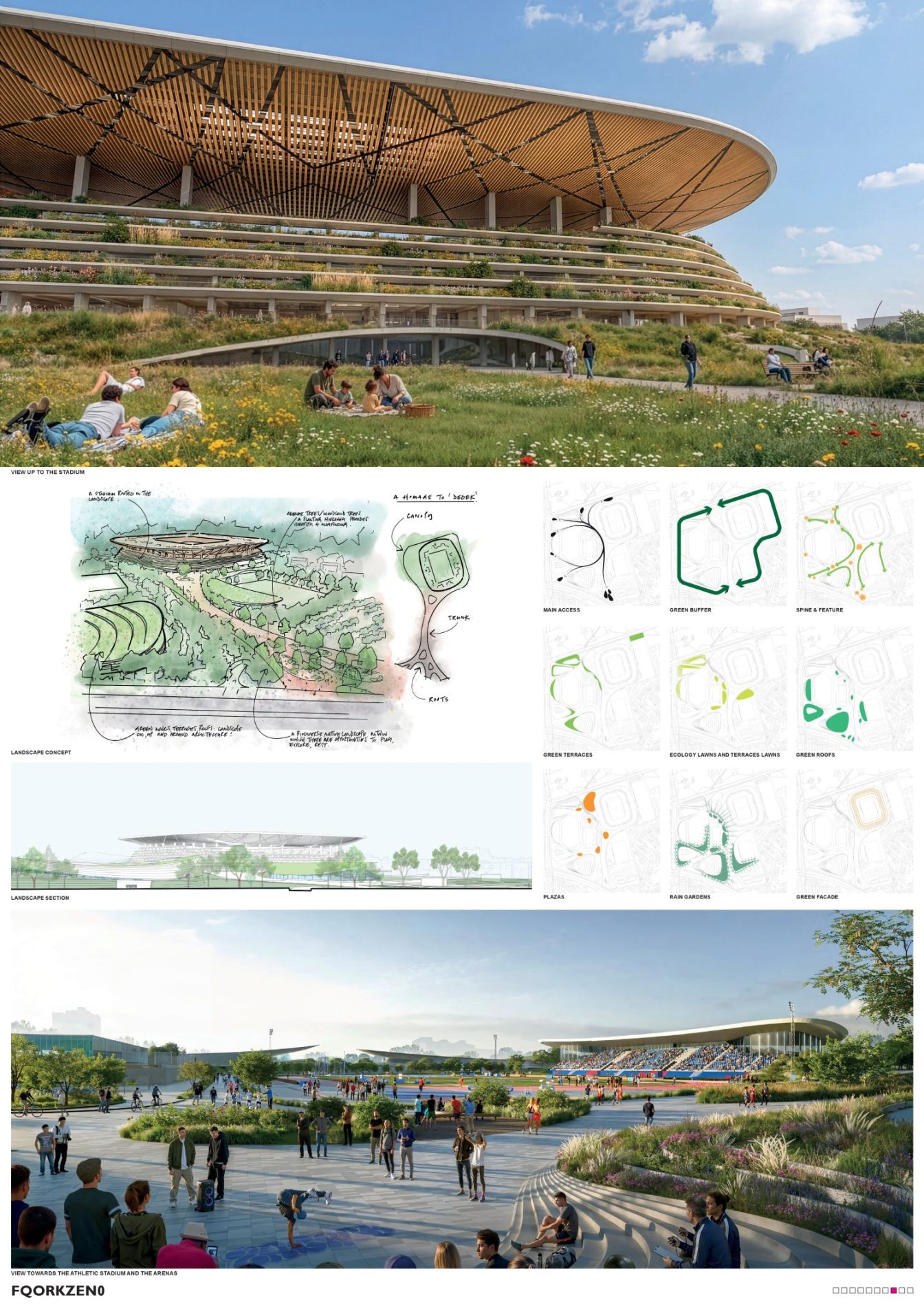 maksimir stadion maksimir, ZHA, UPI-2m, architecture