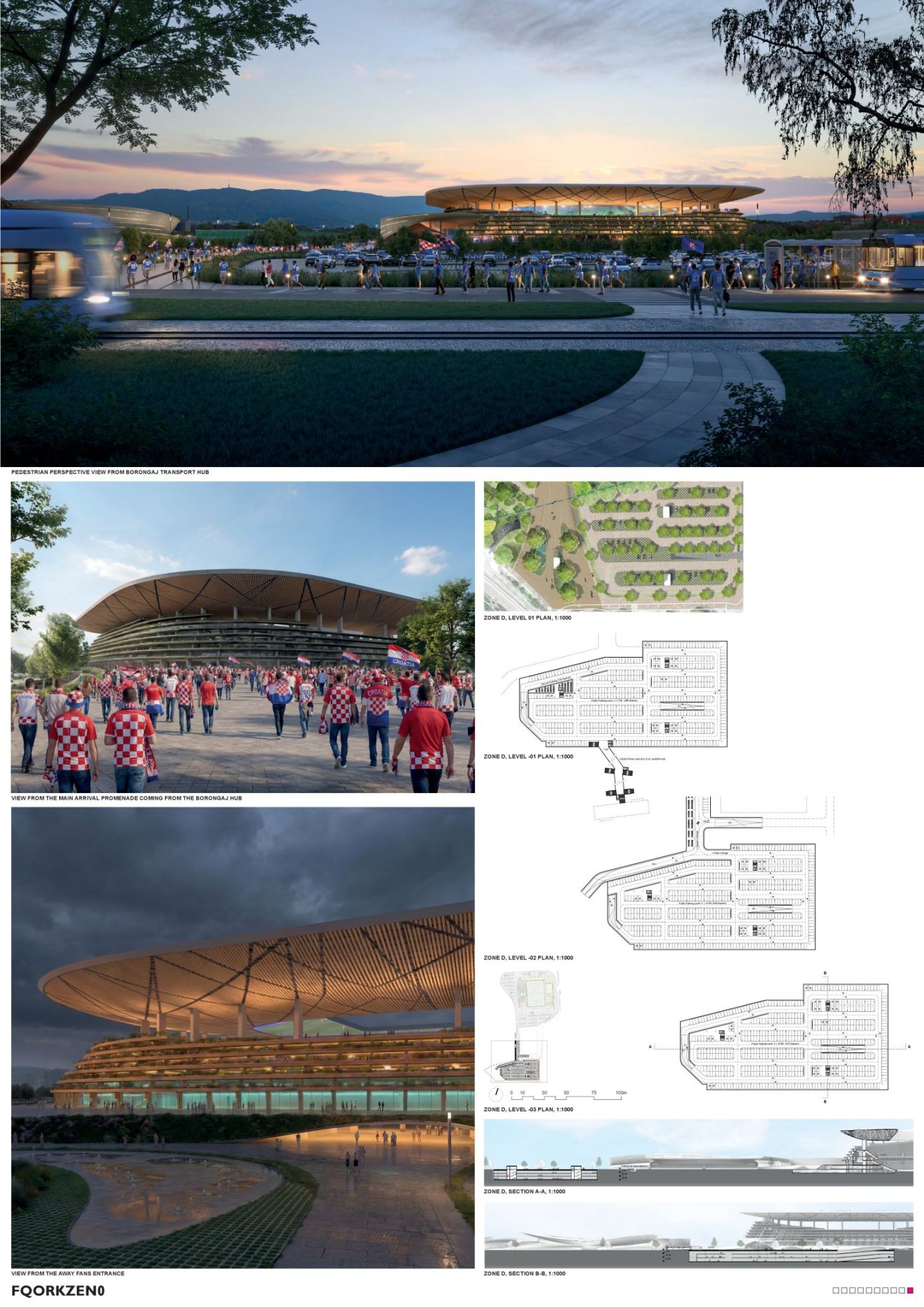 maksimir stadion maksimir, ZHA, UPI-2m, architecture